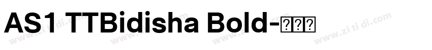 AS1 TTBidisha Bold字体转换